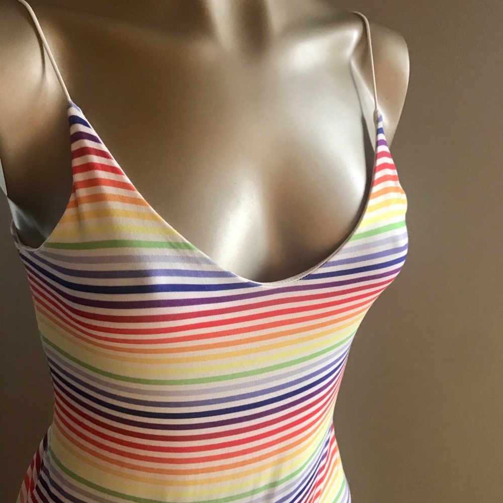 Rainbow body suit